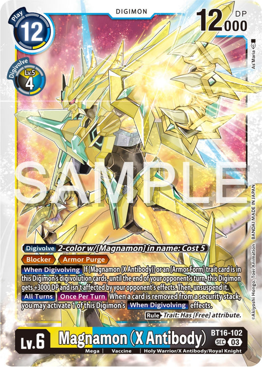 Image for Magnamon (X Antibody) (BT16-102 SEC) (Beginning Observer) - Digimon Card Game