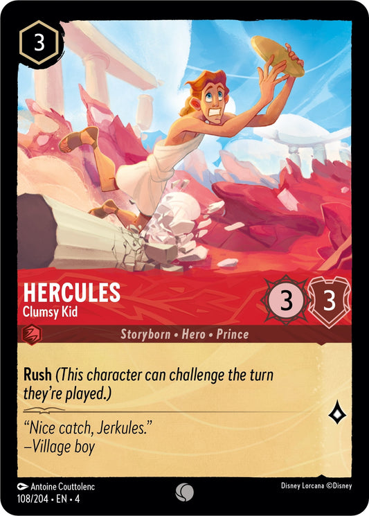 Image for Hercules - Clumsy Kid (108/204) (Ursula's Return) - Disney Lorcana
