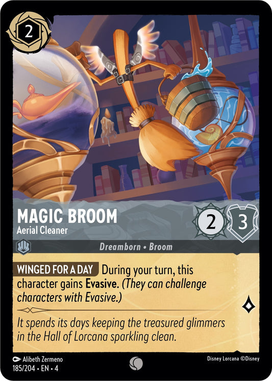 Image for Magic Broom - Aerial Cleaner (185/204) (Ursula's Return) - Disney Lorcana