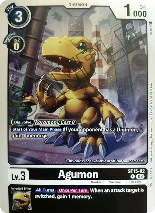 Image for Agumon (Demo Deck Exclusive) (ST15-02 R) (Digimon Demo Deck Exclusive Cards) - Digimon Card Game