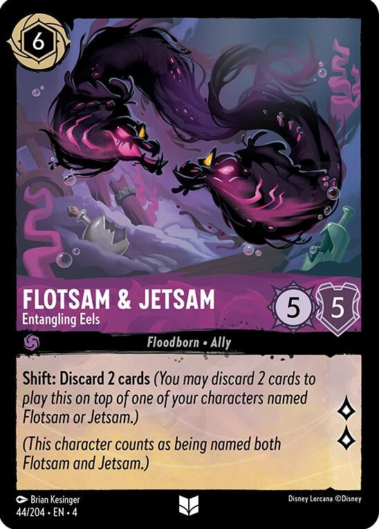 Image for Flotsam & Jetsam - Entangling Eels (44/204) (Ursula's Return) - Disney Lorcana