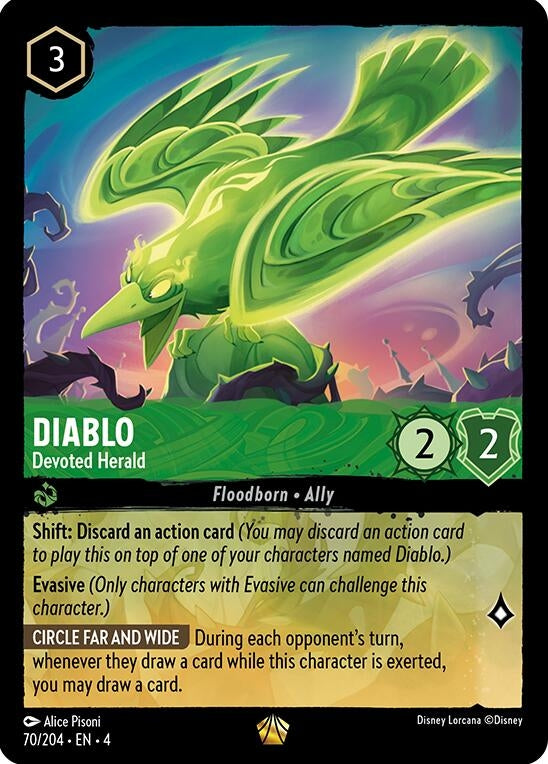 Image for Diablo - Devoted Herald (70/204) (Ursula's Return) - Disney Lorcana