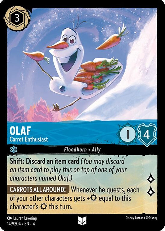 Image for Olaf - Carrot Enthusiast (149/204) (Ursula's Return) - Disney Lorcana