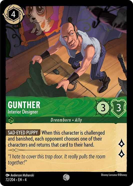 Image for Gunther - Interior Designer (72/204) (Ursula's Return) - Disney Lorcana