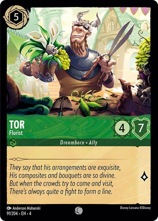 Image for Tor - Florist (91/204) (Ursula's Return) - Disney Lorcana