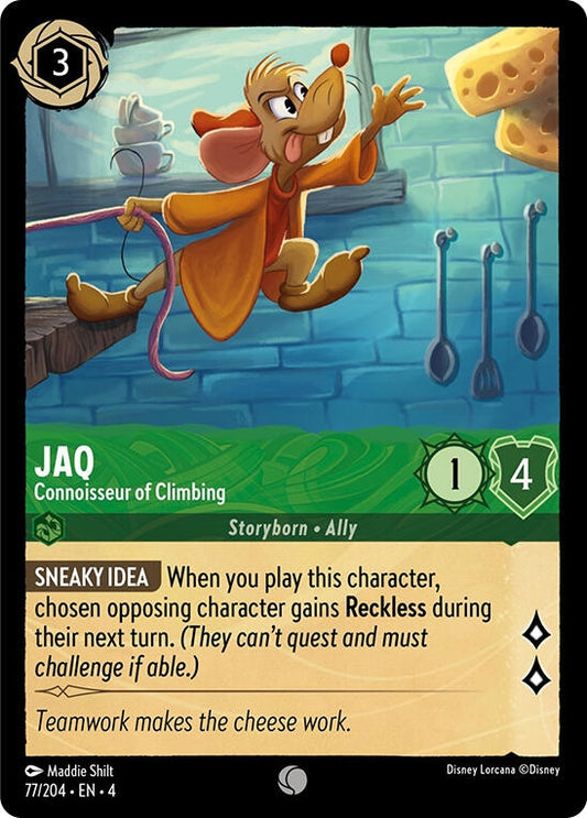 Image for Jaq - Connoisseur of Climbing (77/204) (Ursula's Return) - Disney Lorcana