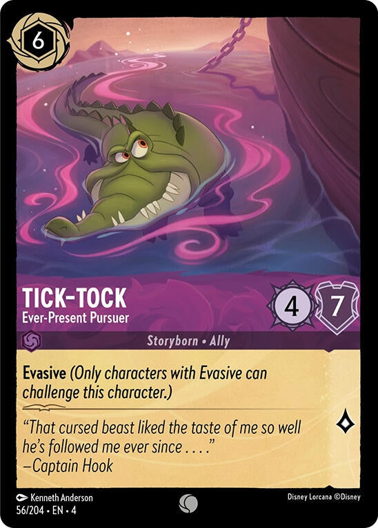Image for Tick-Tock - Ever-Present Pursuer (56/204) (Ursula's Return) - Disney Lorcana