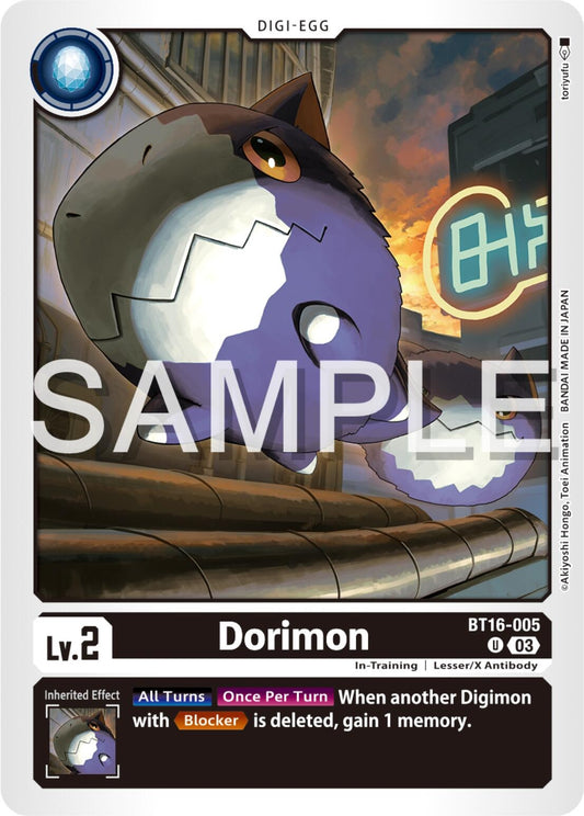 Image for Dorimon (BT16-005 U) (Beginning Observer) - Digimon Card Game