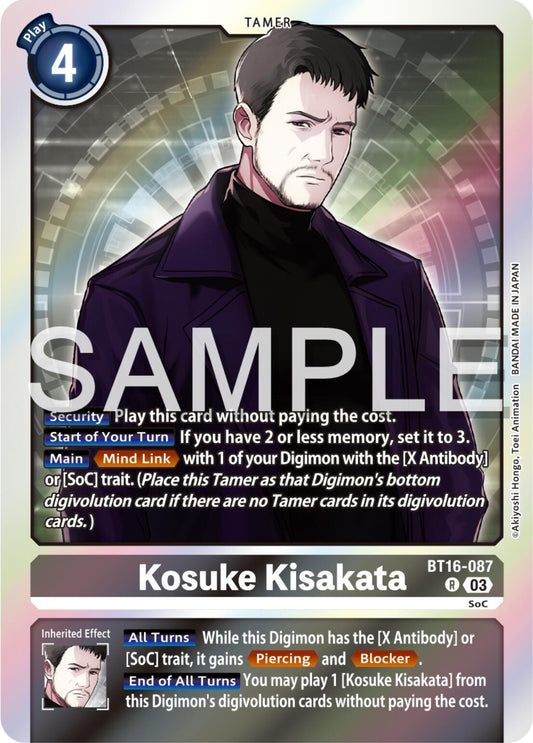 Image for Kosuke Kisakata (BT16-087 R) (Beginning Observer) - Digimon Card Game