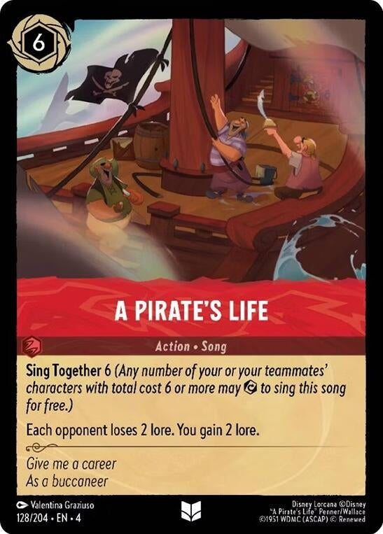 Image for A Pirate's Life (128/204) (Ursula's Return) - Disney Lorcana