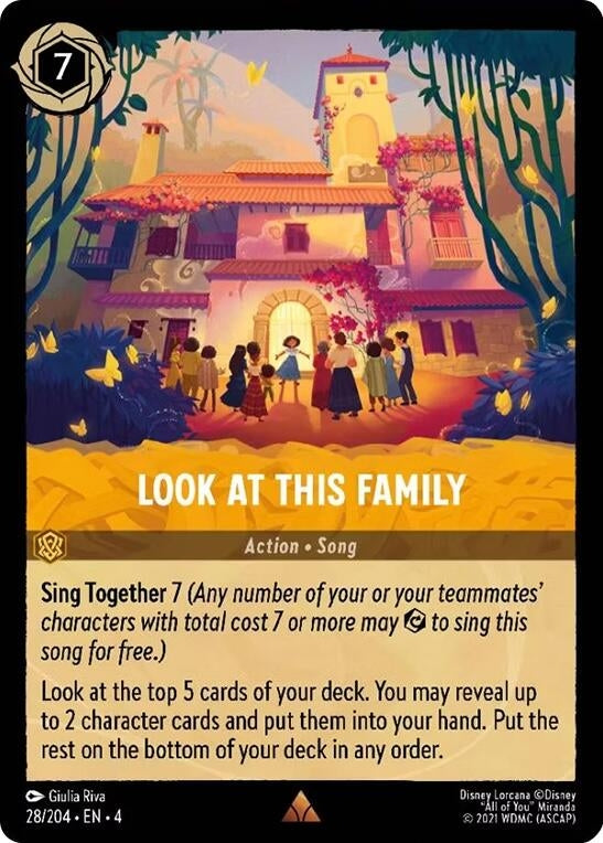 Image for Look at This Family (28/204) (Ursula's Return) - Disney Lorcana