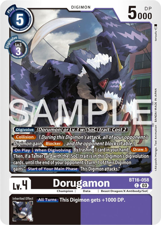 Image for Dorugamon (BT16-058 C) (Beginning Observer) - Digimon Card Game