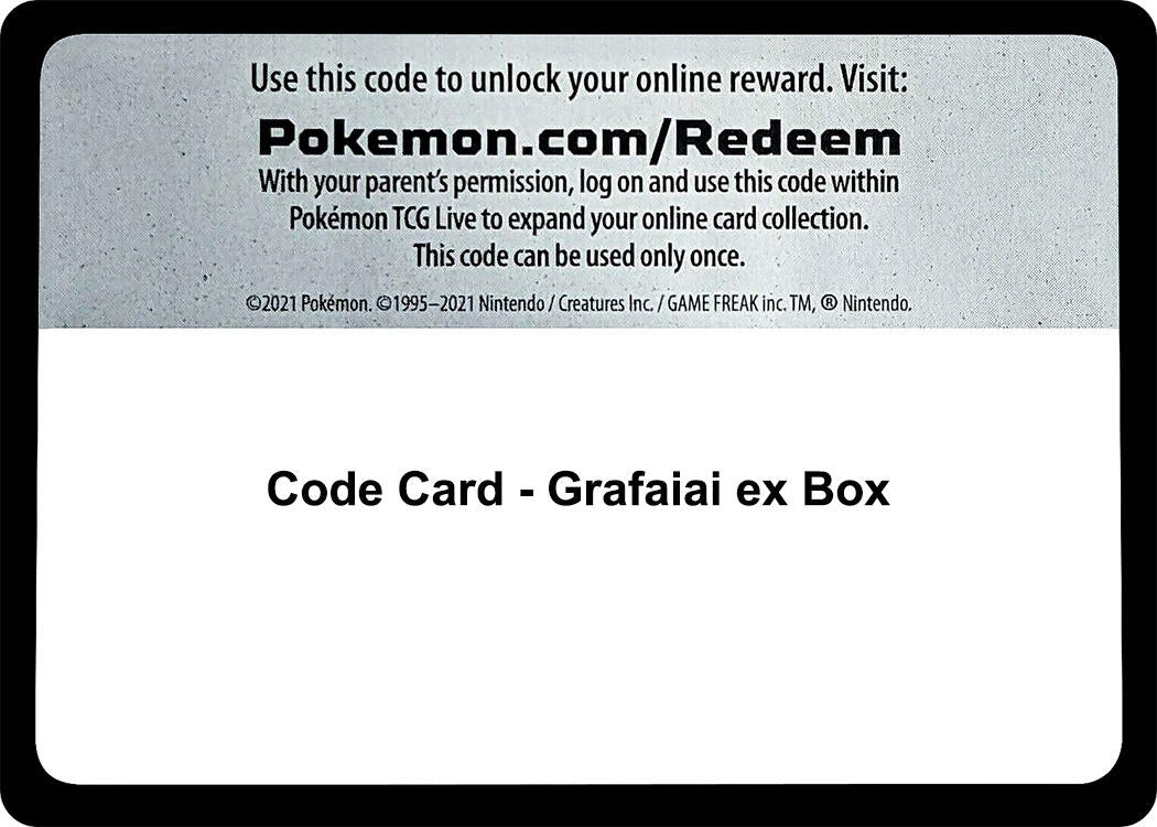 Image for Code Card - Grafaiai ex Box (Miscellaneous Cards & Products) - Pokemon