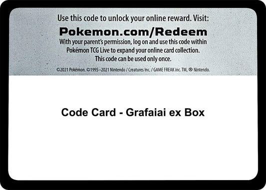 Image for Code Card - Grafaiai ex Box (Miscellaneous Cards & Products) - Pokemon