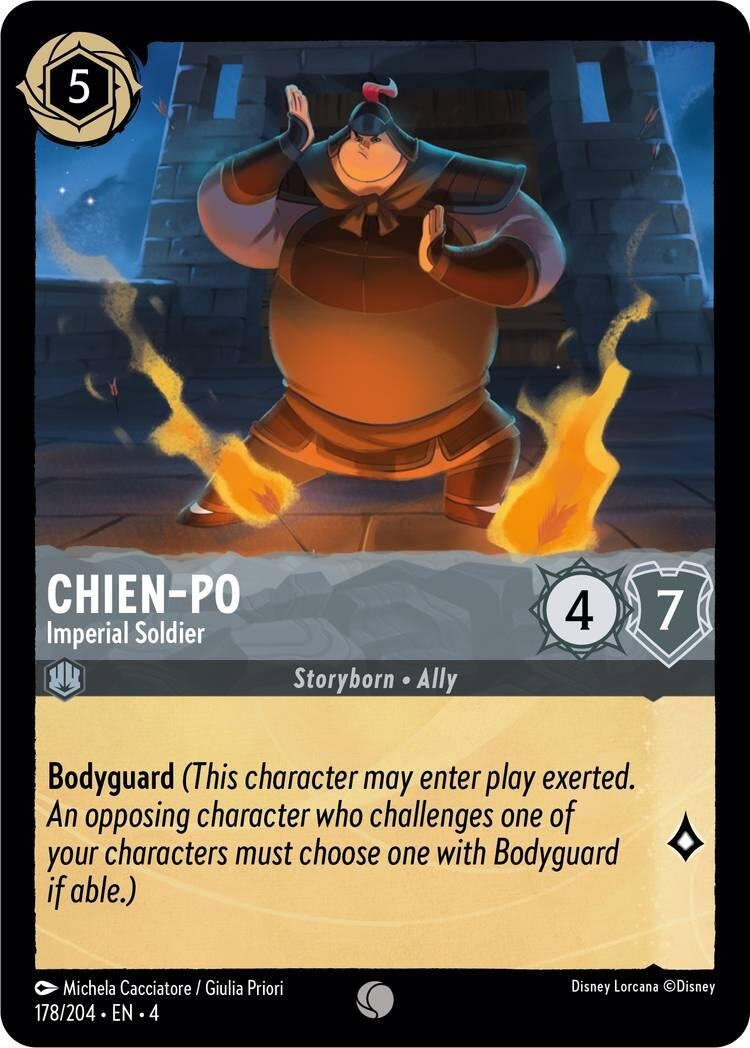 Image for Chien-Po - Imperial Soldier (178/204) (Ursula's Return) - Disney Lorcana