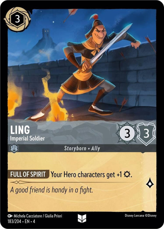 Image for Ling - Imperial Soldier (183/204) (Ursula's Return) - Disney Lorcana
