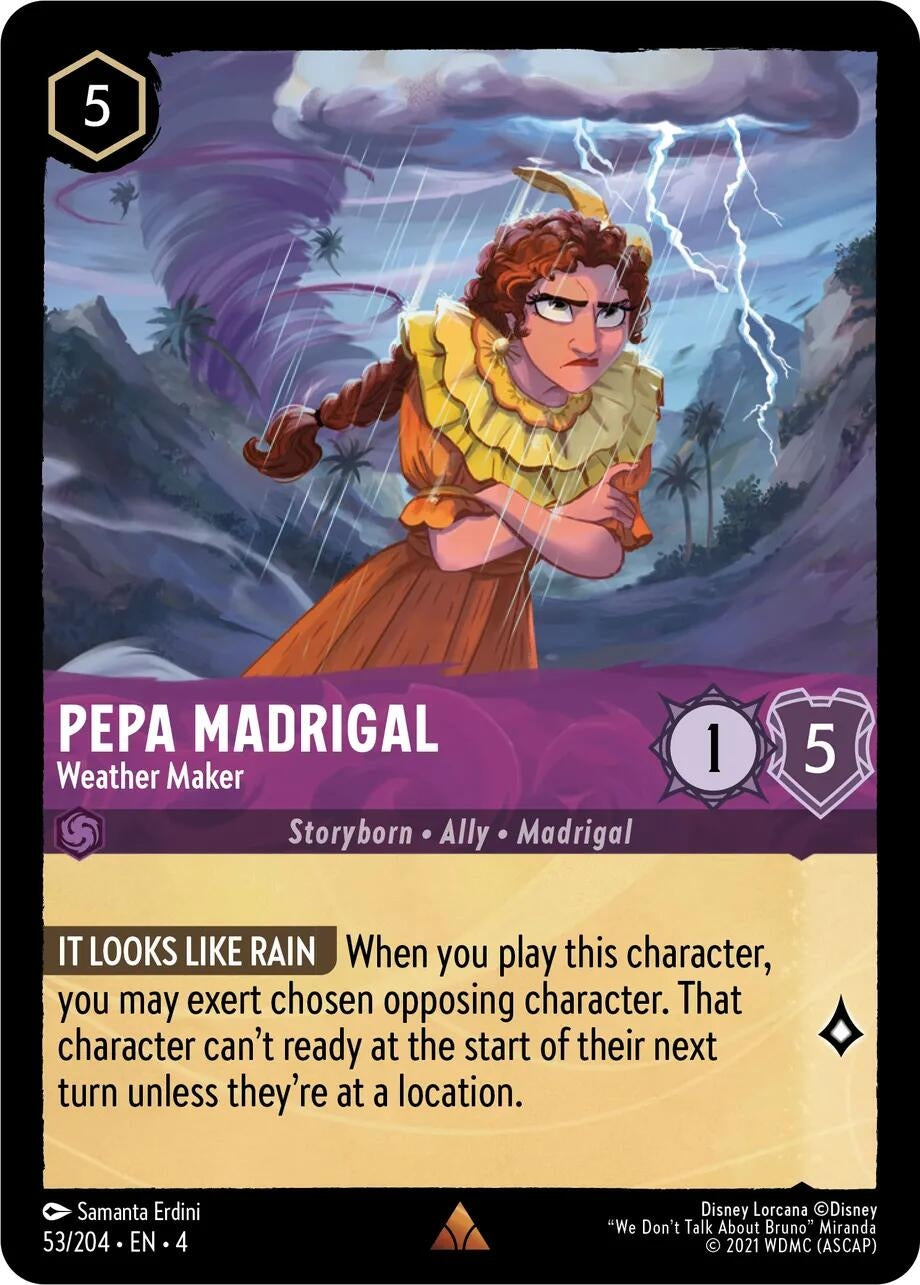 Image for Pepa Madrigal - Weather Maker (53/204) (Ursula's Return) - Disney Lorcana