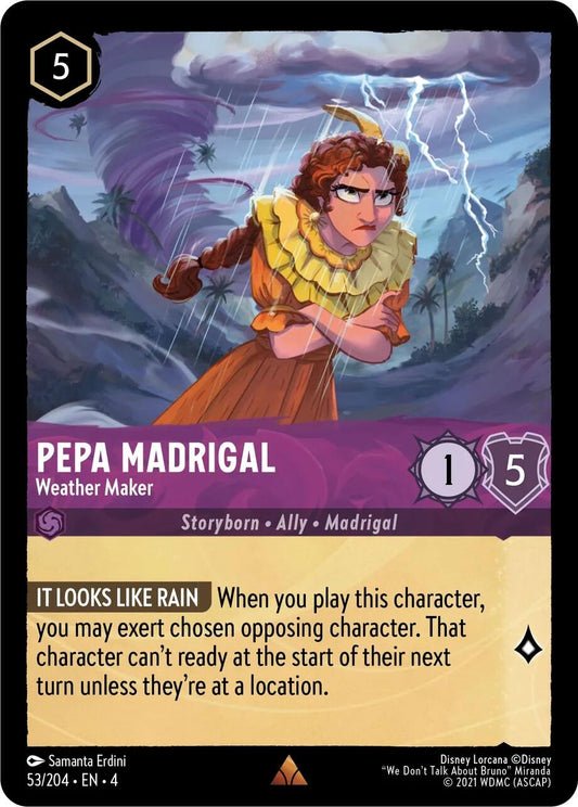Image for Pepa Madrigal - Weather Maker (53/204) (Ursula's Return) - Disney Lorcana