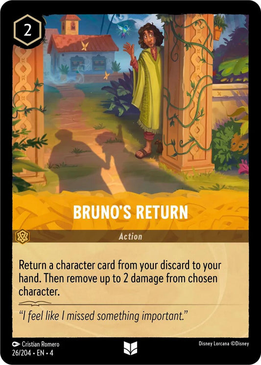 Image for Bruno's Return (26/204) (Ursula's Return) - Disney Lorcana