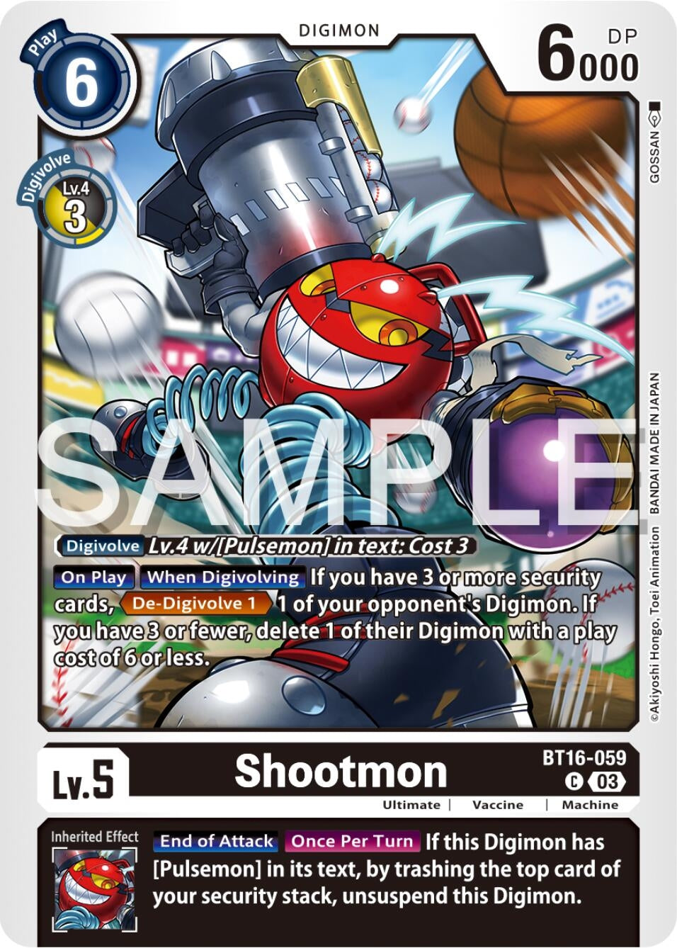 Image for Shootmon (BT16-059 C) (Beginning Observer) - Digimon Card Game