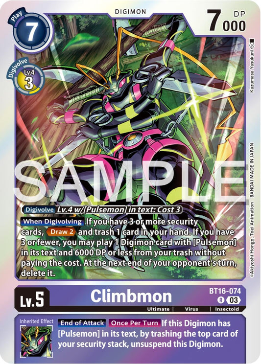 Image for Climbmon (BT16-074 R) (Beginning Observer) - Digimon Card Game
