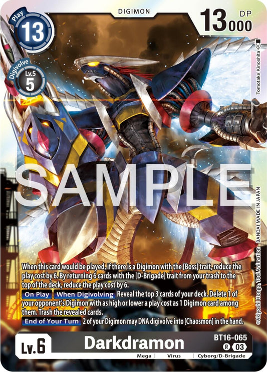 Image for Darkdramon (BT16-065 R) (Beginning Observer) - Digimon Card Game