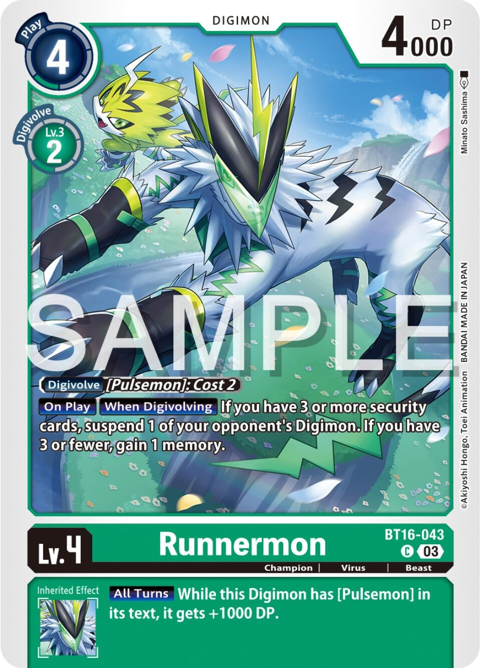 Image for Runnermon (BT16-043 C) (Beginning Observer) - Digimon Card Game
