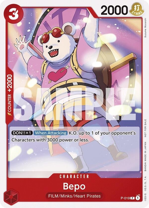 Image for Bepo (Tournament Pack Vol. 7) (P-019) (One Piece Promotion Cards) - One Piece Card Game