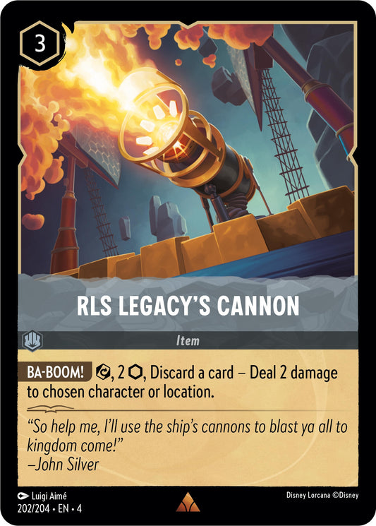 Image for RLS Legacy's Cannon (202/204) (Ursula's Return) - Disney Lorcana