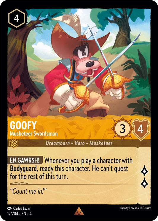 Image for Goofy - Musketeer Swordsman (12/204) (Ursula's Return) - Disney Lorcana