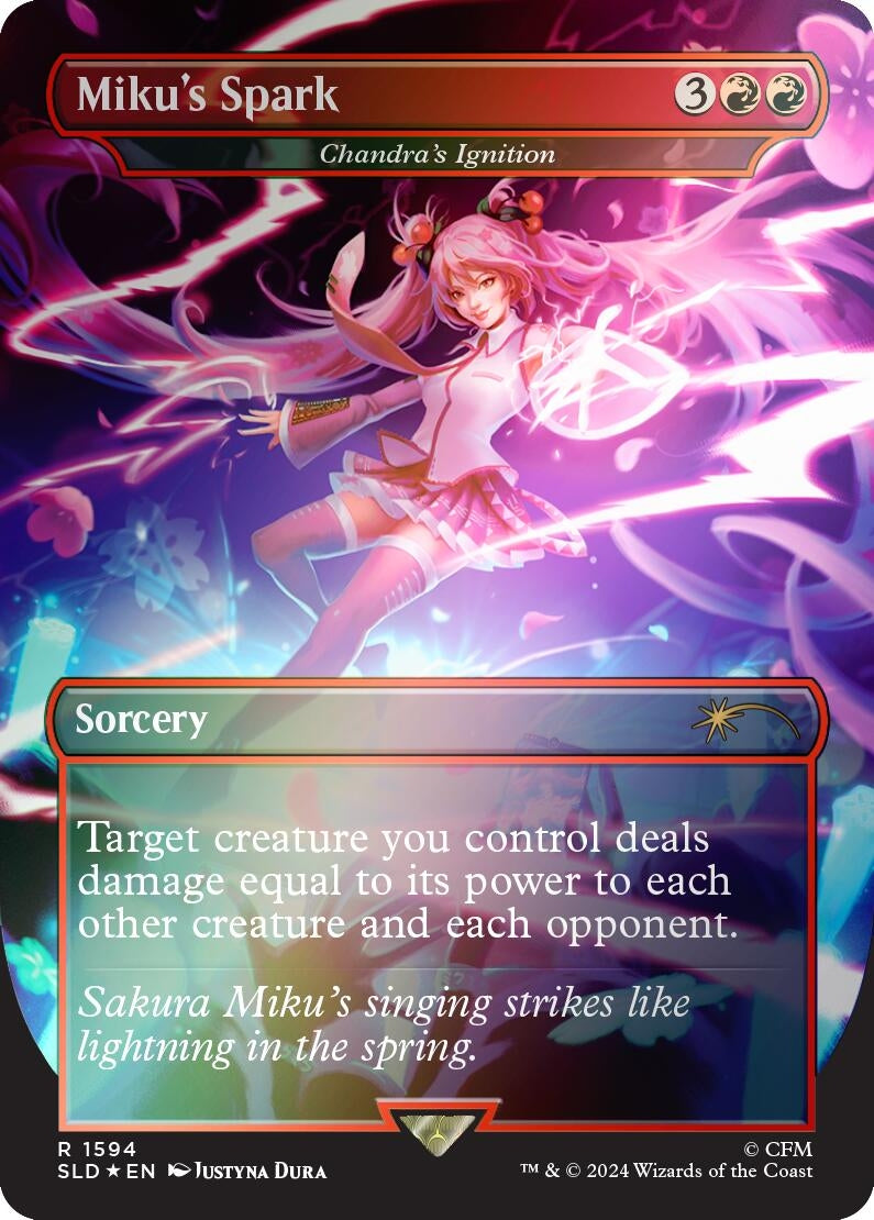 Image for Miku's Spark - Chandra's Ignition (Rainbow Foil) (1594) (Secret Lair Drop Series) - Magic: The Gathering