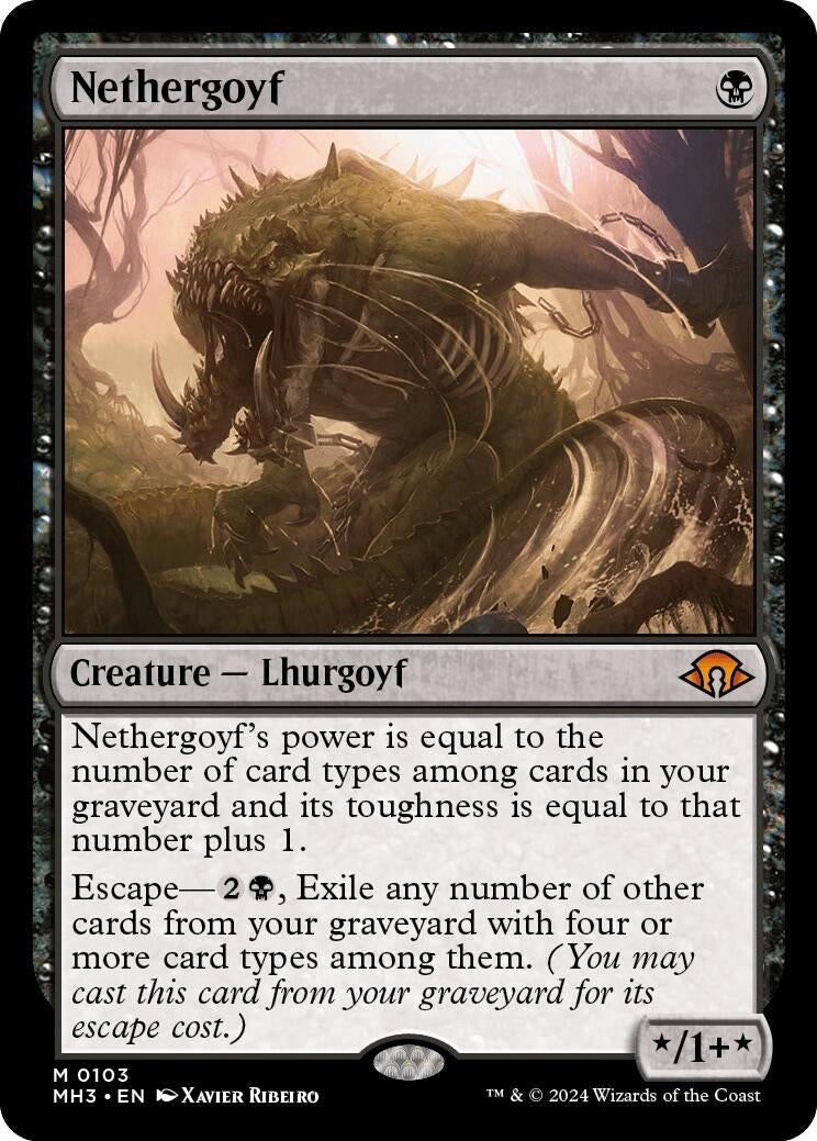 Image for Nethergoyf (103) (Modern Horizons 3) - Magic: The Gathering