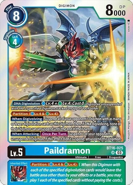 Image for Paildramon (BT16-025 SR) (Beginning Observer) - Digimon Card Game