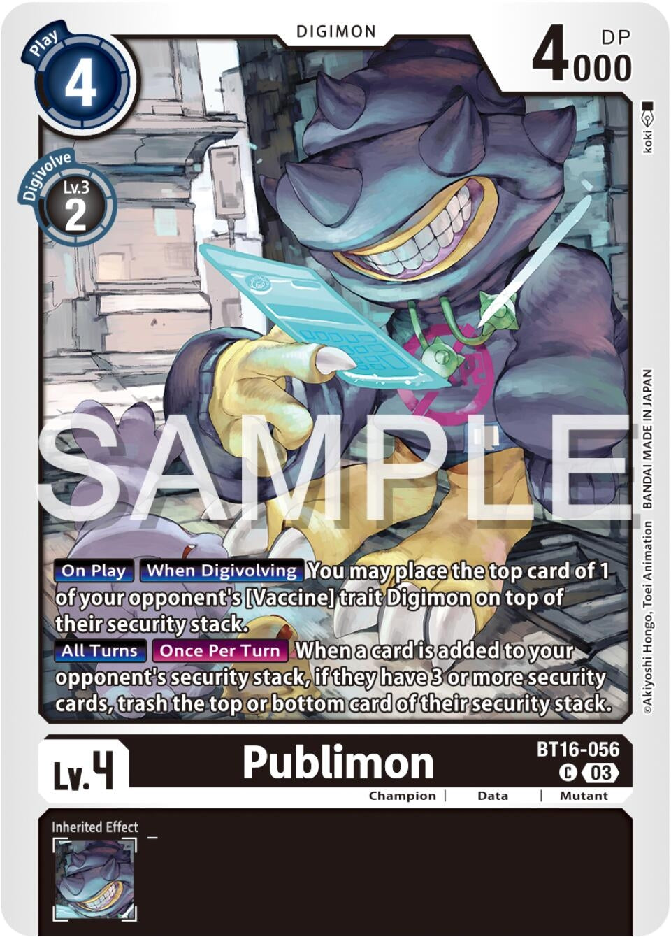 Image for Publimon (BT16-056 C) (Beginning Observer) - Digimon Card Game