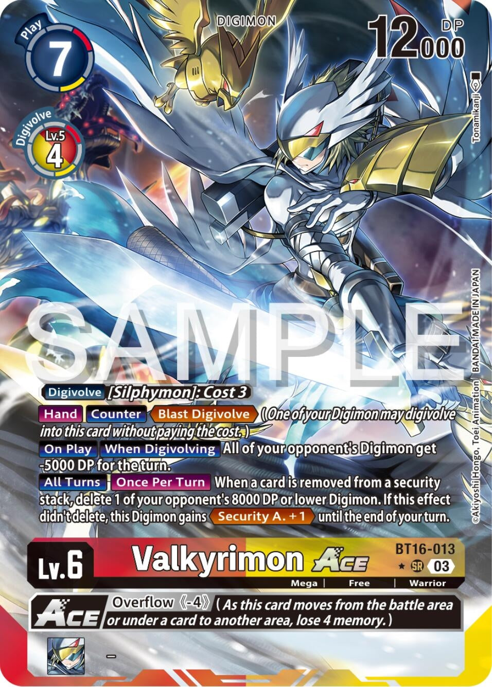 Image for Valkyrimon ACE (Alternate Art) (BT16-013 SR) (Beginning Observer) - Digimon Card Game
