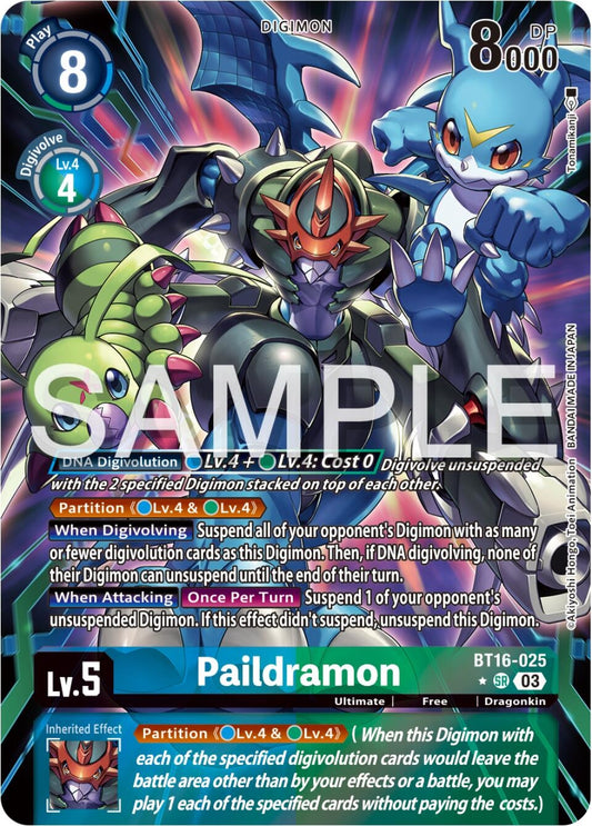 Image for Paildramon (Alternate Art) (BT16-025 SR) (Beginning Observer) - Digimon Card Game