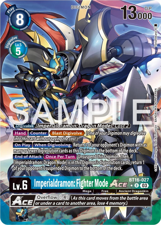 Image for Imperialdramon: Fighter Mode ACE (Alternate Art) (BT16-027 R) (Beginning Observer) - Digimon Card Game