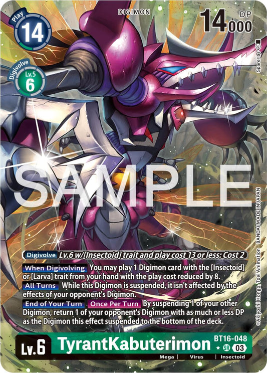 Image for TyrantKabuterimon (Alternate Art) (BT16-048 SR) (Beginning Observer) - Digimon Card Game