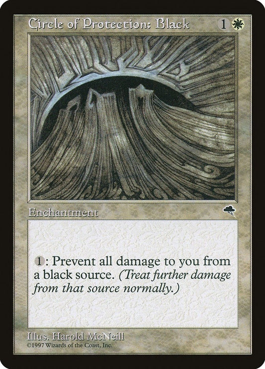 Image for Circle of Protection: Black (8) (Tempest) - Magic: The Gathering