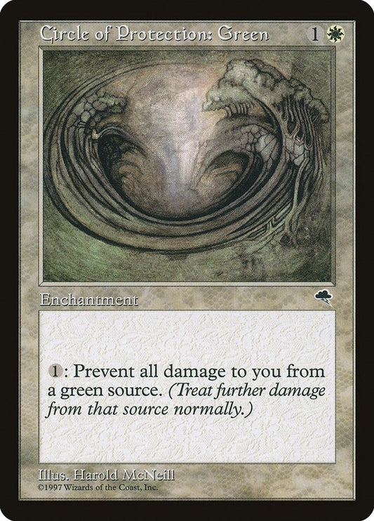 Image for Circle of Protection: Green (10) (Tempest) - Magic: The Gathering