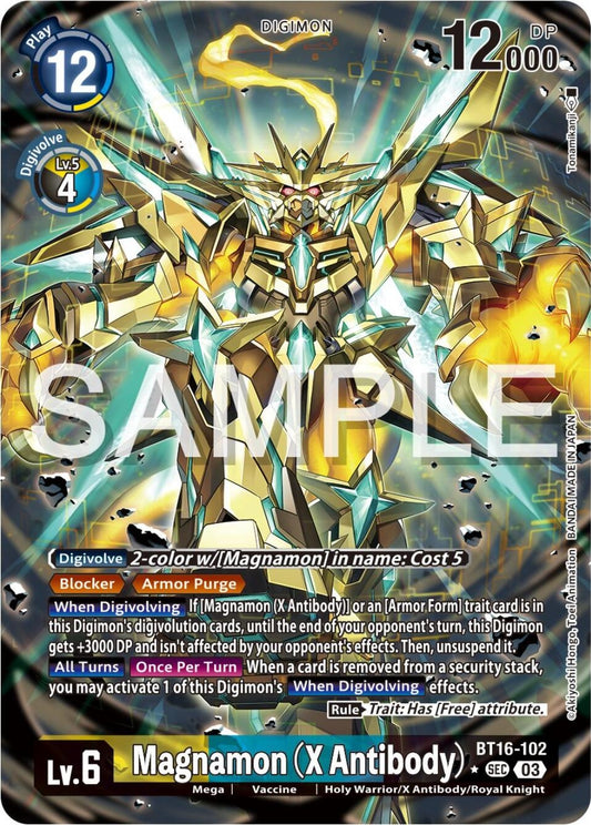 Image for Magnamon (X Antibody) (Alternate Art) (BT16-102 SEC) (Beginning Observer) - Digimon Card Game