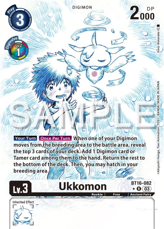 Image for Ukkomon (Alternate Art) (BT16-082 R) (Beginning Observer) - Digimon Card Game
