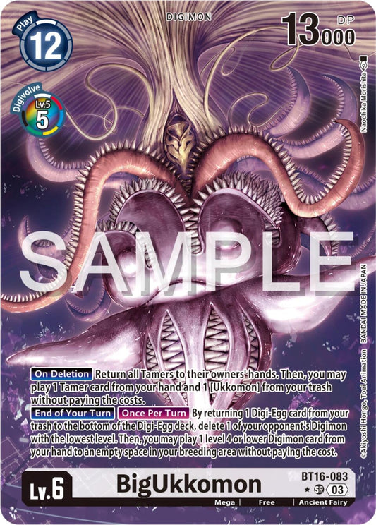 Image for BigUkkomon (Alternate Art) (BT16-083 SR) (Beginning Observer) - Digimon Card Game