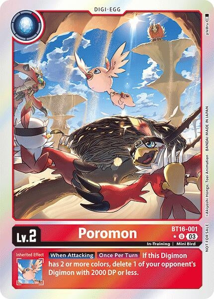 Image for Poromon (Box Promotion Pack: Beginning Observer) (BT16-001 U) (Beginning Observer) - Digimon Card Game