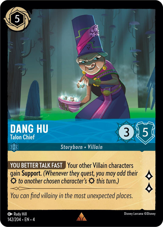 Image for Dang Hu - Talon Chief (142/204) (Ursula's Return) - Disney Lorcana