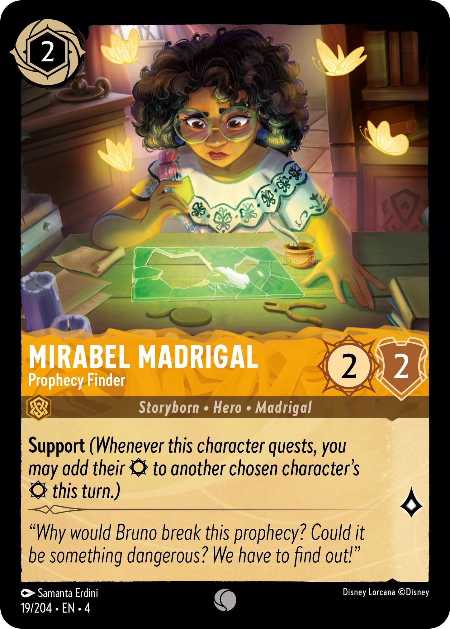 Image for Mirabel Madrigal - Prophecy Finder (19/204) (Ursula's Return) - Disney Lorcana