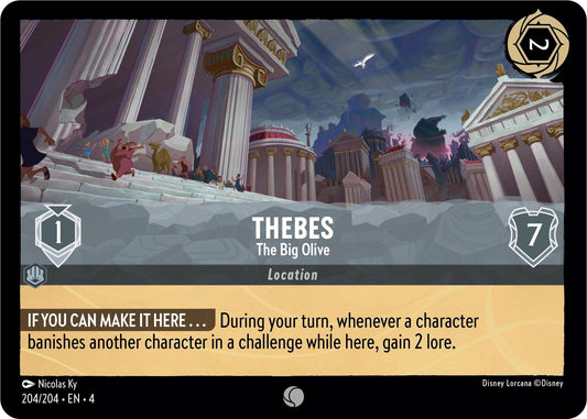 Image for Thebes - The Big Olive (204/204) (Ursula's Return) - Disney Lorcana