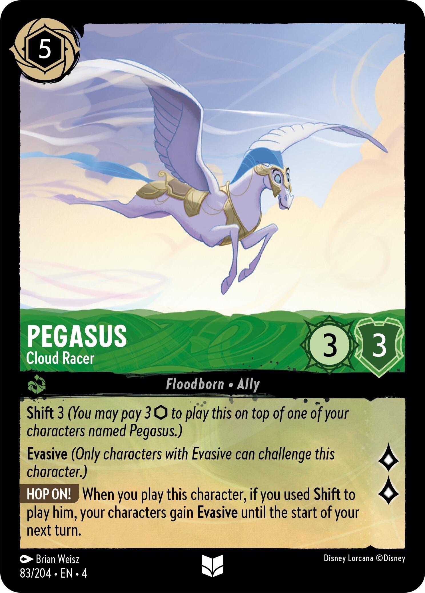 Image for Pegasus - Cloud Racer (83/204) (Ursula's Return) - Disney Lorcana