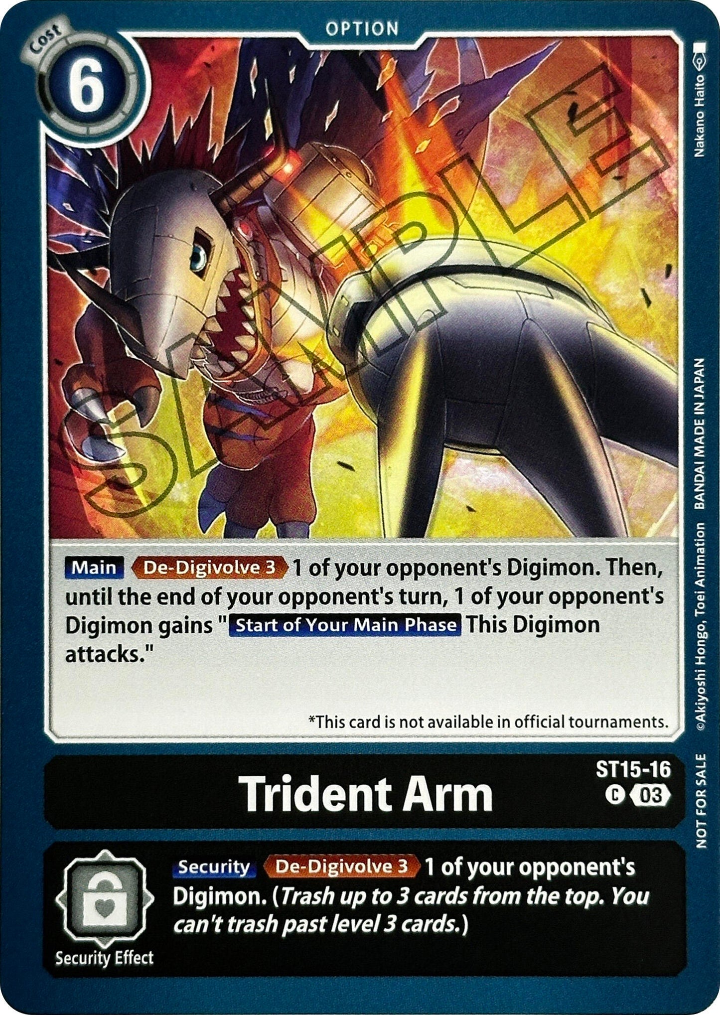Image for Trident Arm (Demo Deck Exclusive) (ST15-16 C) (Digimon Demo Deck Exclusive Cards) - Digimon Card Game