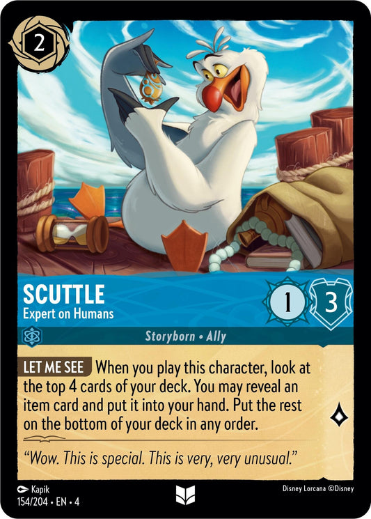 Image for Scuttle - Expert on Humans (154/204) (Ursula's Return) - Disney Lorcana